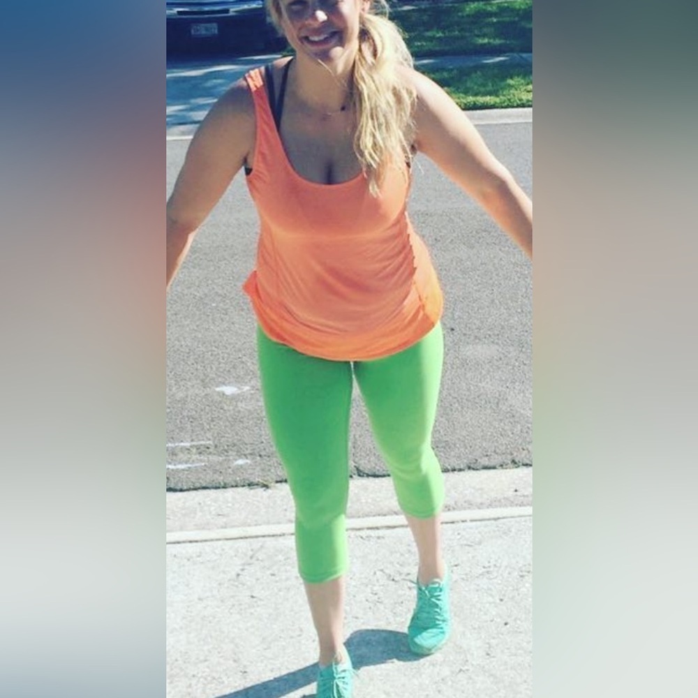 LULULEMON Orange unique Tank Sz 8 - Picture 5 of 9